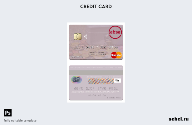 цифровая загрузка шаблона мастер карты Absa Bank на Сейшельских островах